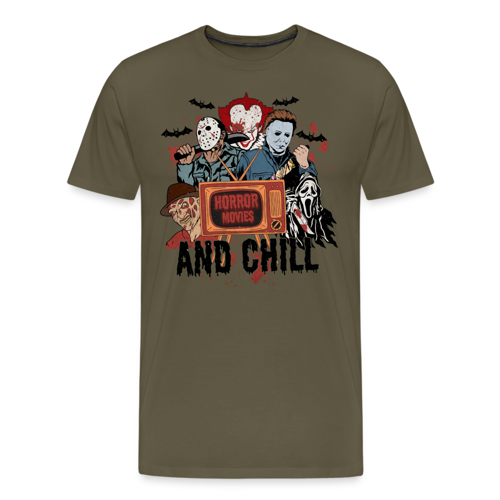 HORRORMOVIES Halloween Horror Premium T-Shirt Herren - Khaki