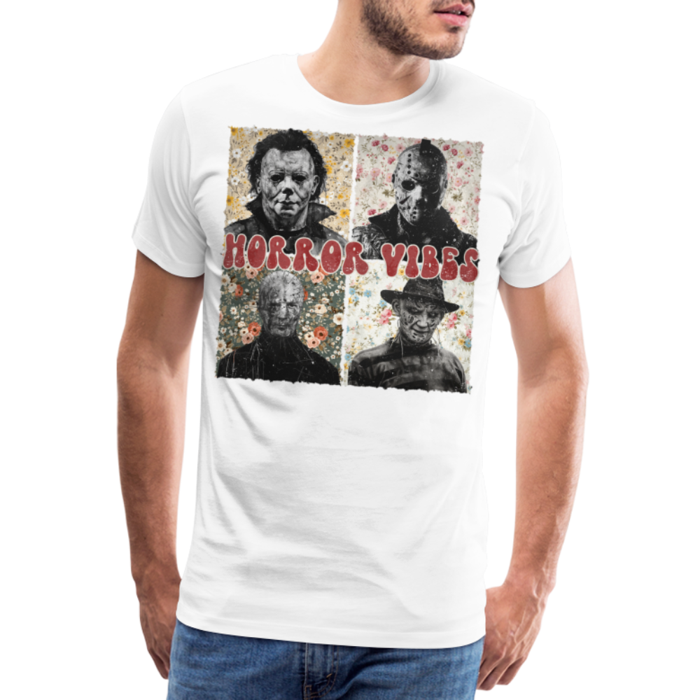 HORRORVIBES Halloween Horror Premium T-Shirt Herren - Weiß