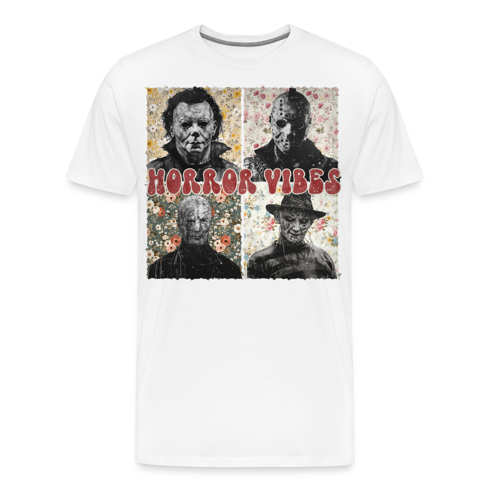 HORRORVIBES Halloween Horror Premium T-Shirt Herren - Weiß