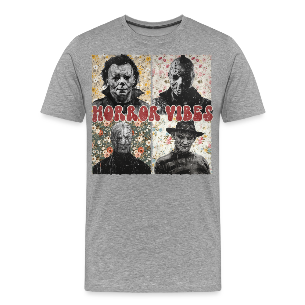 HORRORVIBES Halloween Horror Premium T-Shirt Herren - Grau meliert