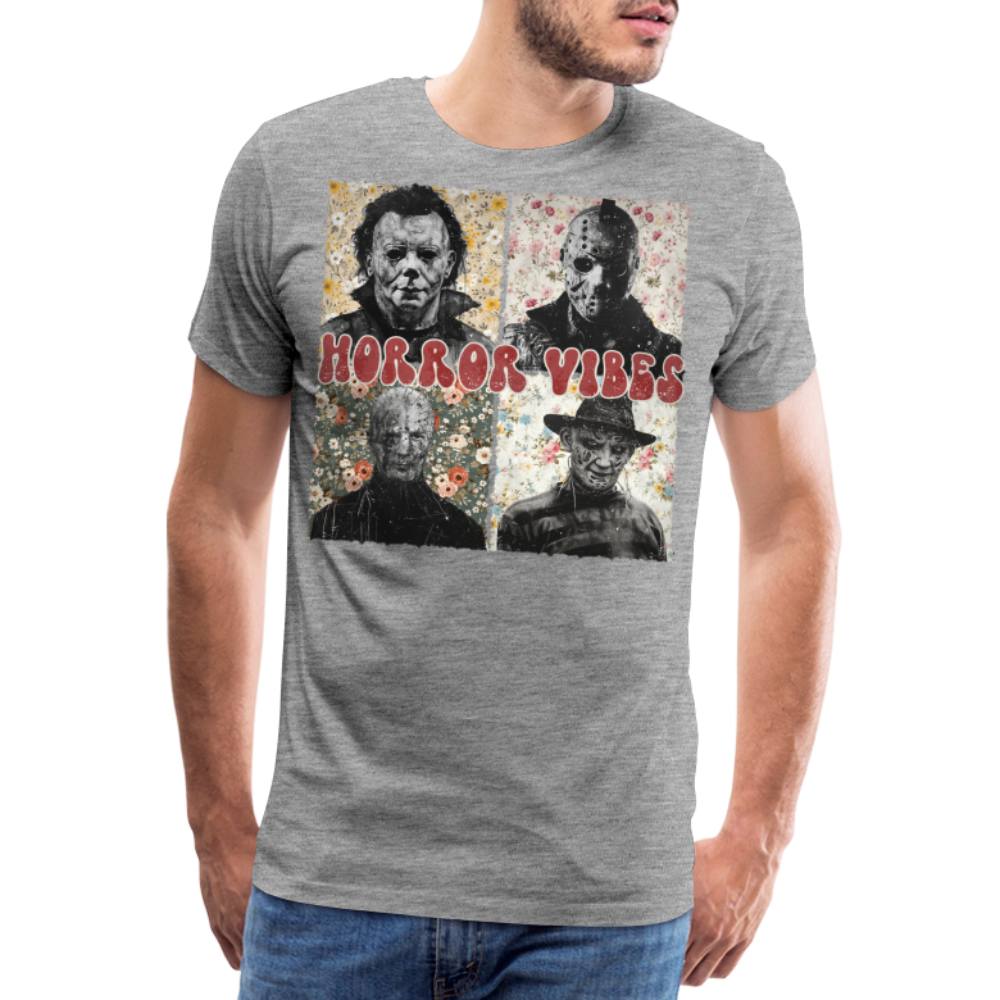 HORRORVIBES Halloween Horror Premium T-Shirt Herren - Grau meliert