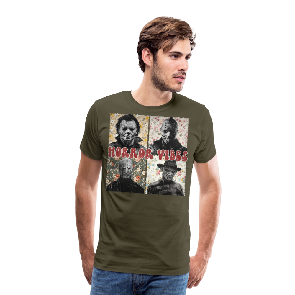 HORRORVIBES Halloween Horror Premium T-Shirt Herren - Khaki