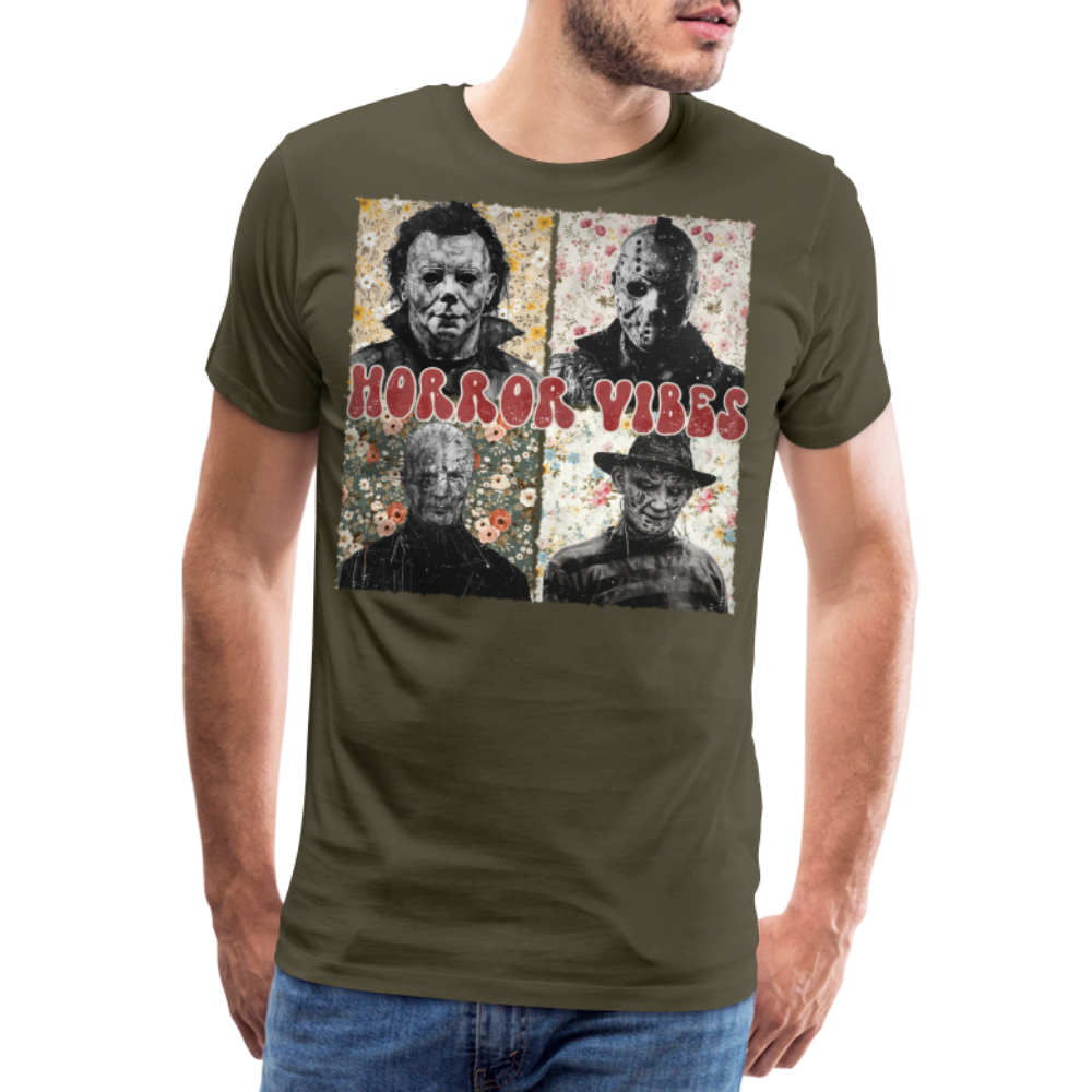 HORRORVIBES Halloween Horror Premium T-Shirt Herren - Khaki
