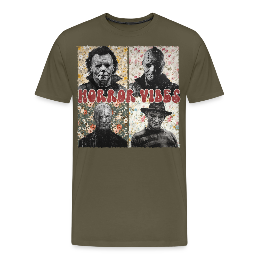 HORRORVIBES Halloween Horror Premium T-Shirt Herren - Khaki