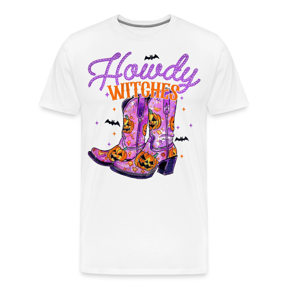 Howdy Witches Halloween Horror Premium T-Shirt Herren - Weiß