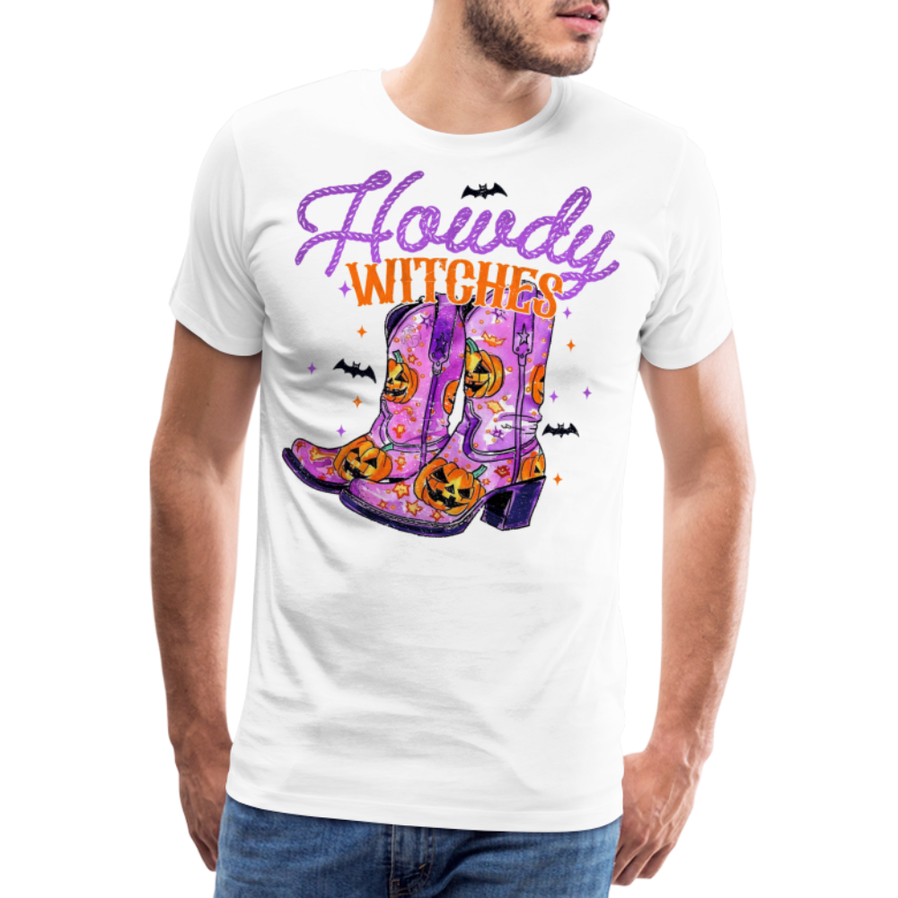 Howdy Witches Halloween Horror Premium T-Shirt Herren - Weiß