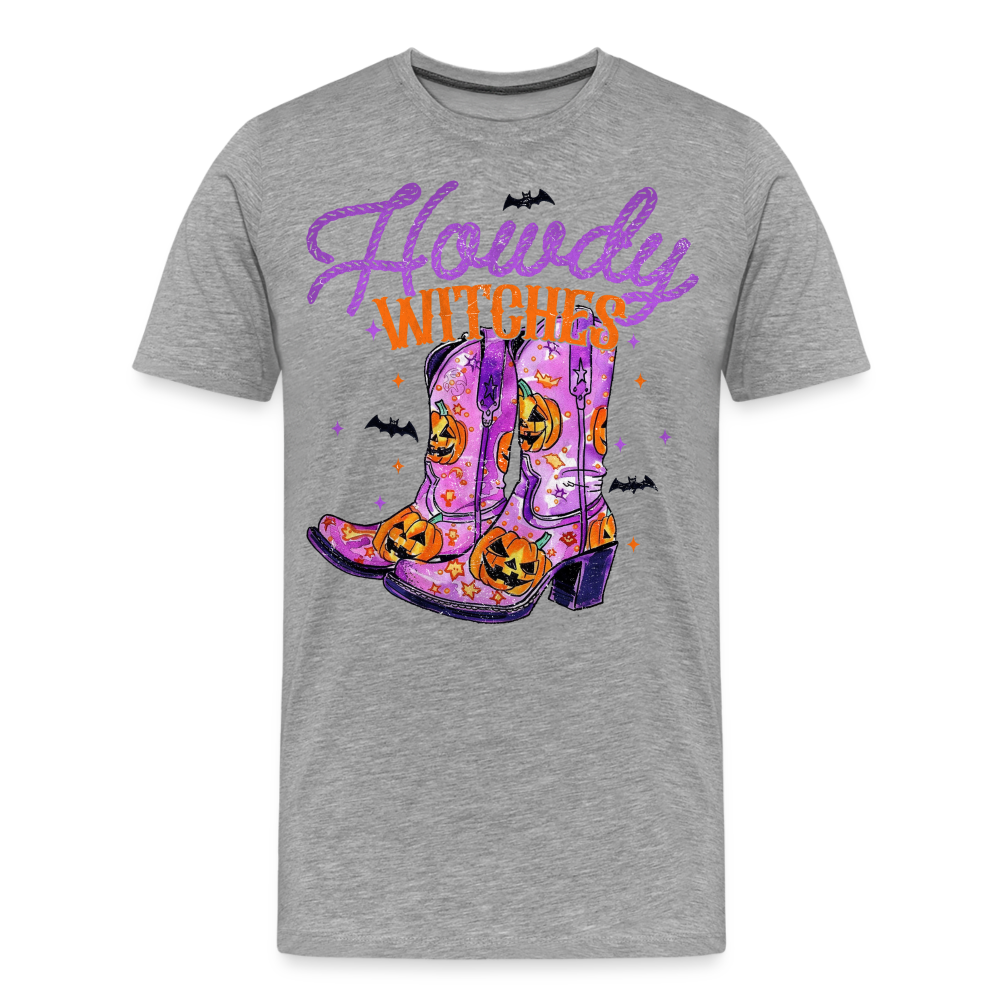 Howdy Witches Halloween Horror Premium T-Shirt Herren - Grau meliert