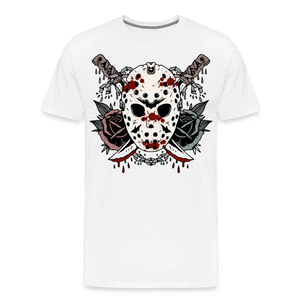 JASON Steel Halloween Horror Premium T-Shirt Herren - Weiß