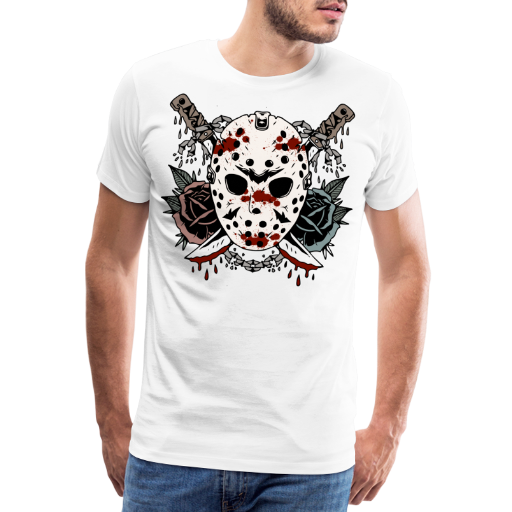 JASON Steel Halloween Horror Premium T-Shirt Herren - Weiß