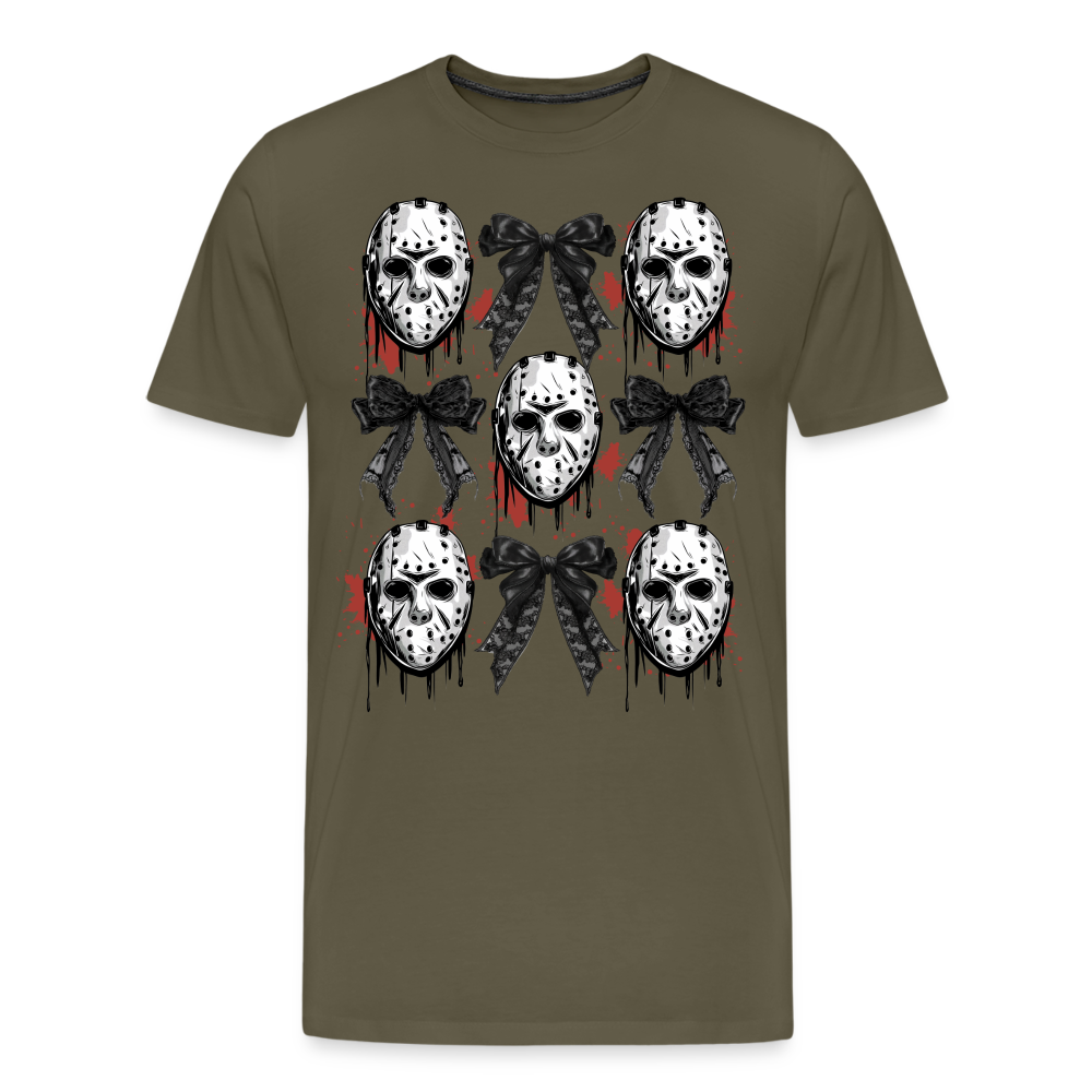 Jason mix Halloween Horror Premium T-Shirt Herren - Khaki