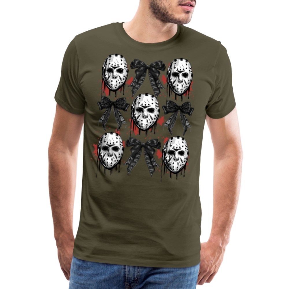 Jason mix Halloween Horror Premium T-Shirt Herren - Khaki