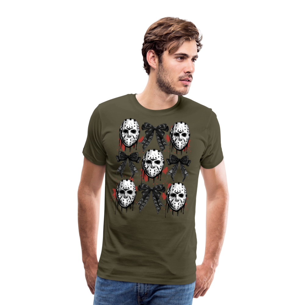 Jason mix Halloween Horror Premium T-Shirt Herren - Khaki