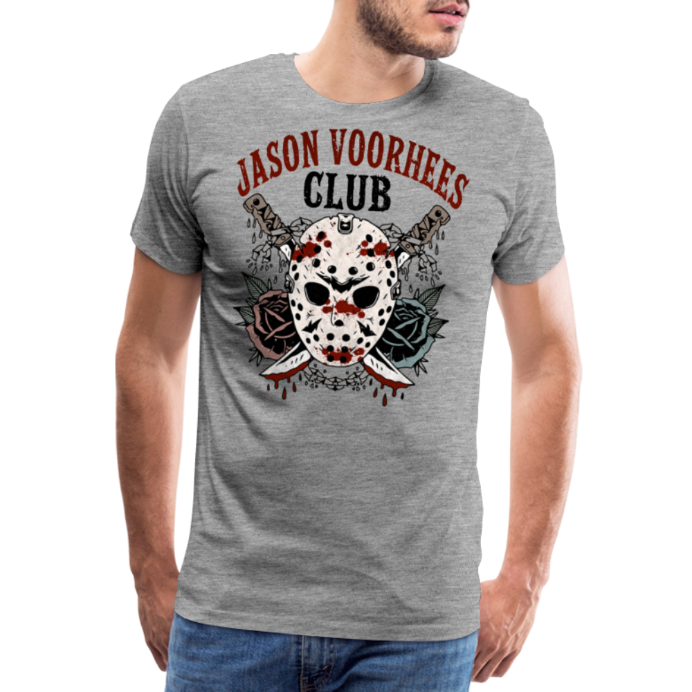 Jason Club Halloween Horror Premium T-Shirt Herren - Grau meliert