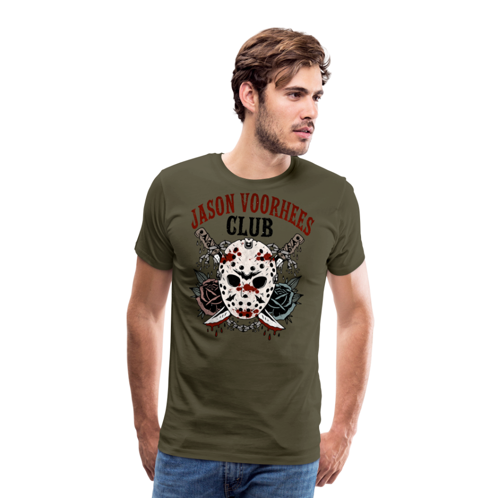 Jason Club Halloween Horror Premium T-Shirt Herren - Khaki