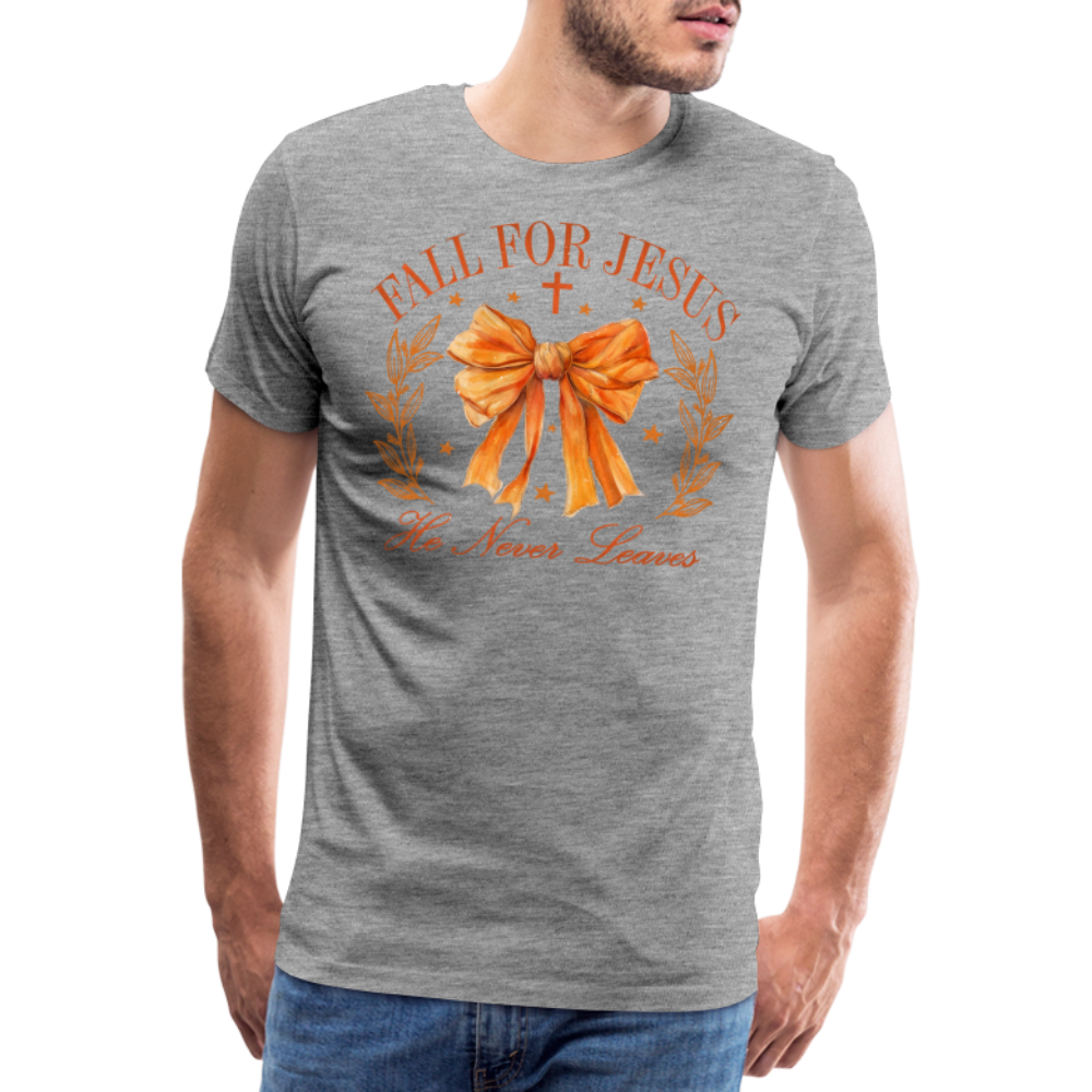 Fall for Jesus Halloween Horror Premium T-Shirt Herren - Grau meliert