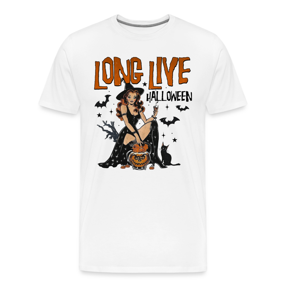 Long Live Halloween Horror Premium T-Shirt Herren - Weiß