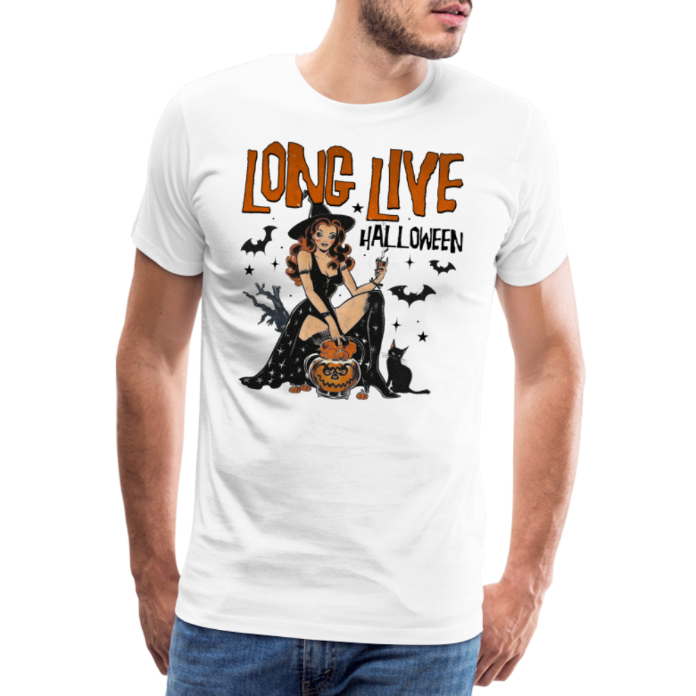 Long Live Halloween Horror Premium T-Shirt Herren - Weiß