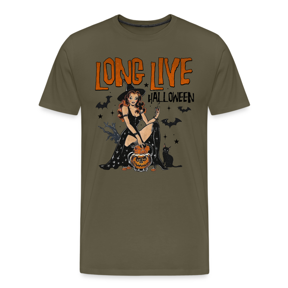 Long Live Halloween Horror Premium T-Shirt Herren - Khaki