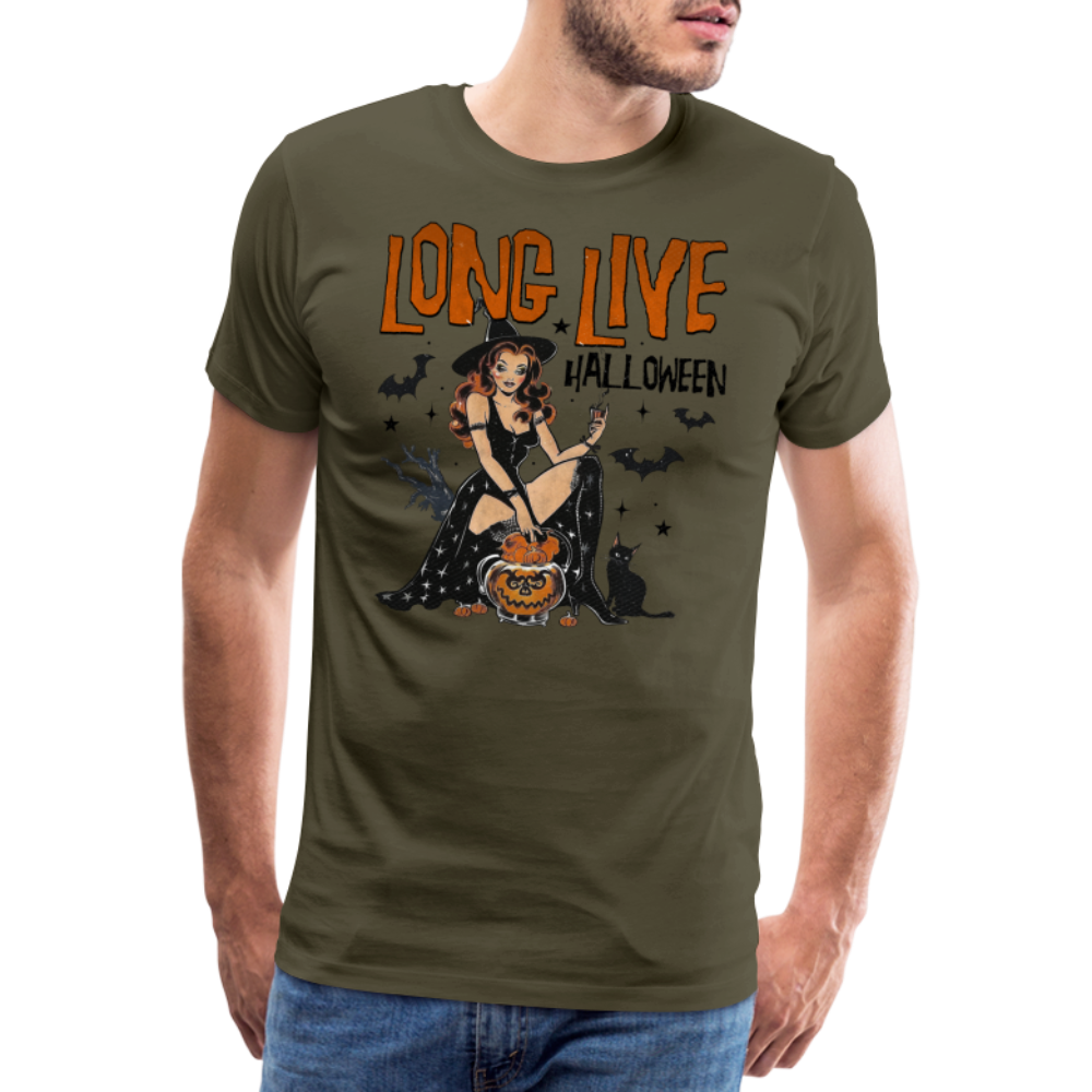 Long Live Halloween Horror Premium T-Shirt Herren - Khaki