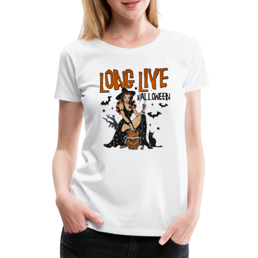 Long Live Halloween Horror Premium T-Shirt Damen - Weiß