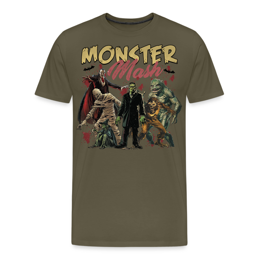 Monster Mash Halloween Horror Premium T-Shirt Herren - Khaki