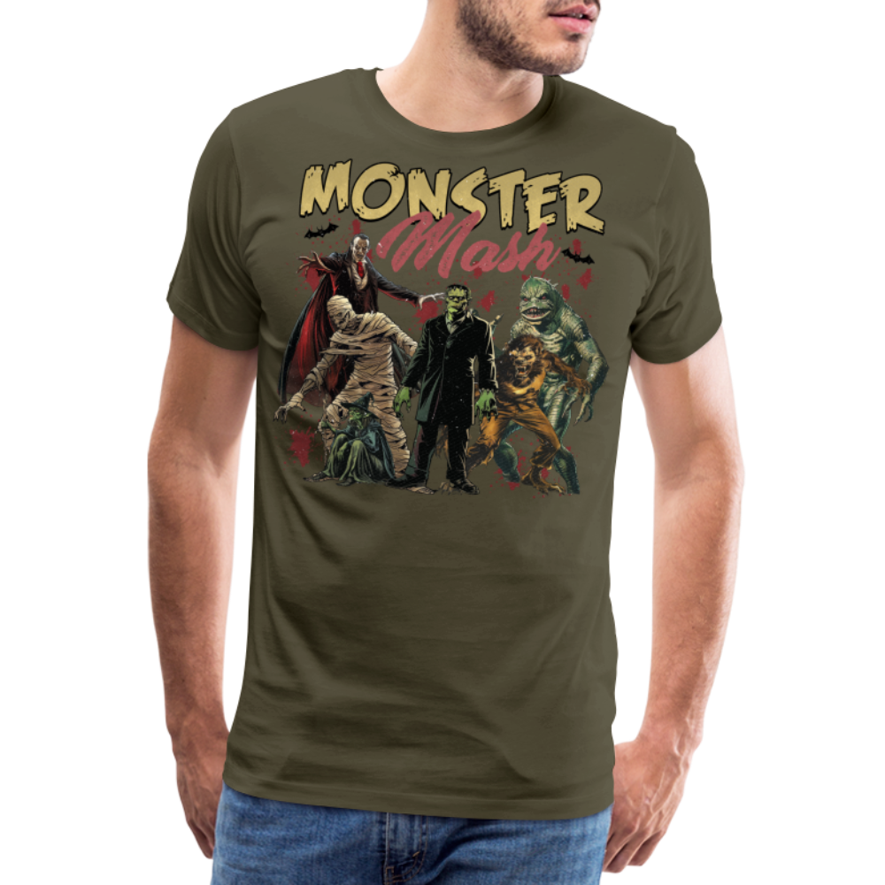 Monster Mash Halloween Horror Premium T-Shirt Herren - Khaki