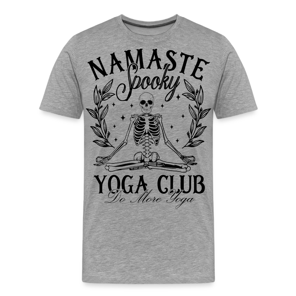 Spooky Yoga Club Halloween Horror Premium T-Shirt Herren - Grau meliert