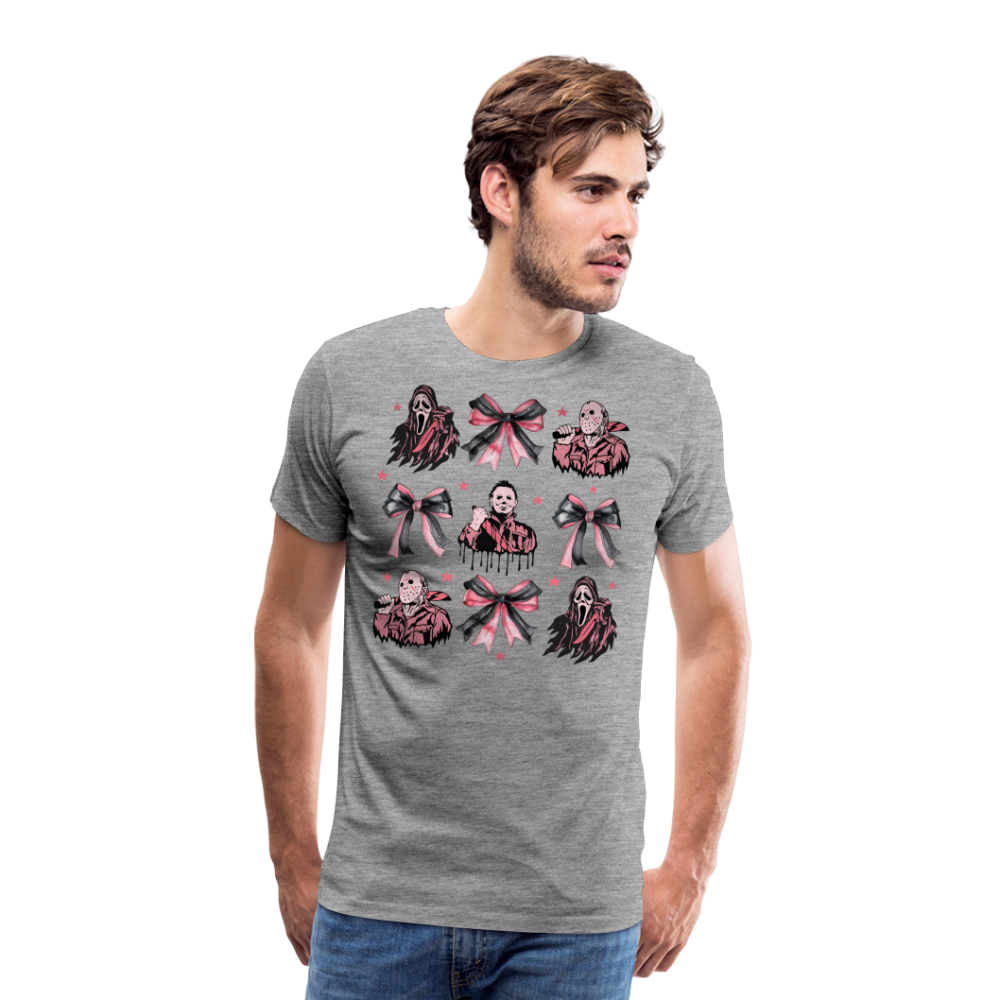 Pinkhalloween Horror Premium T-Shirt Herren - Grau meliert