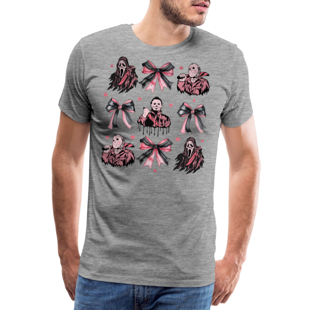Pinkhalloween Horror Premium T-Shirt Herren - Grau meliert