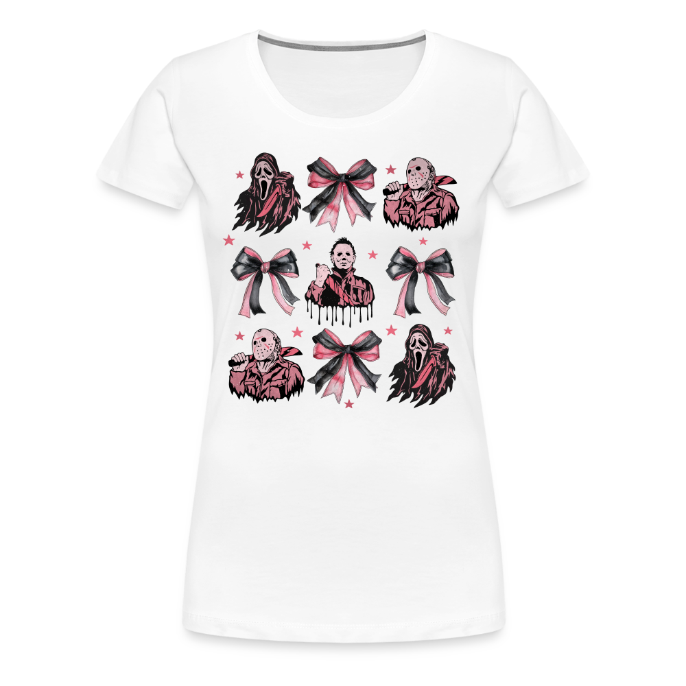 Pinkhalloween Horror Premium T-Shirt Damen - Weiß