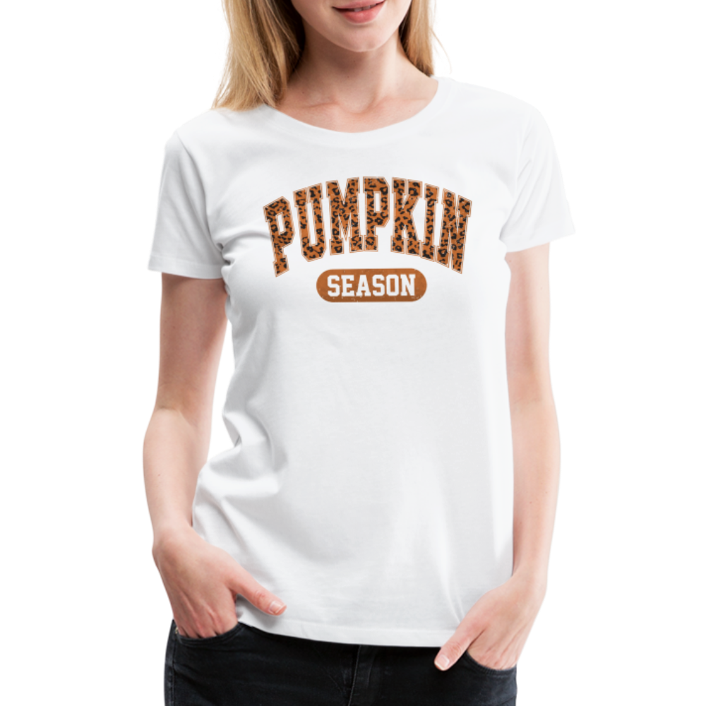 PUMPKINSEASON Halloween Horror Premium T-Shirt Damen - Weiß