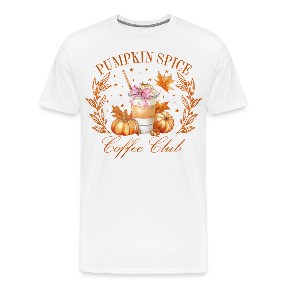 PUMPKIN SPICE Halloween Horror Premium T-Shirt Herren - Weiß