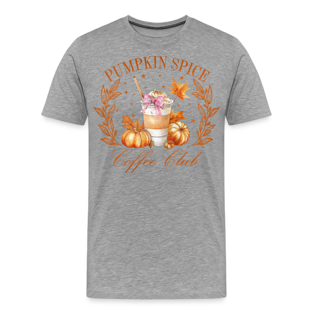 PUMPKIN SPICE Halloween Horror Premium T-Shirt Herren - Grau meliert