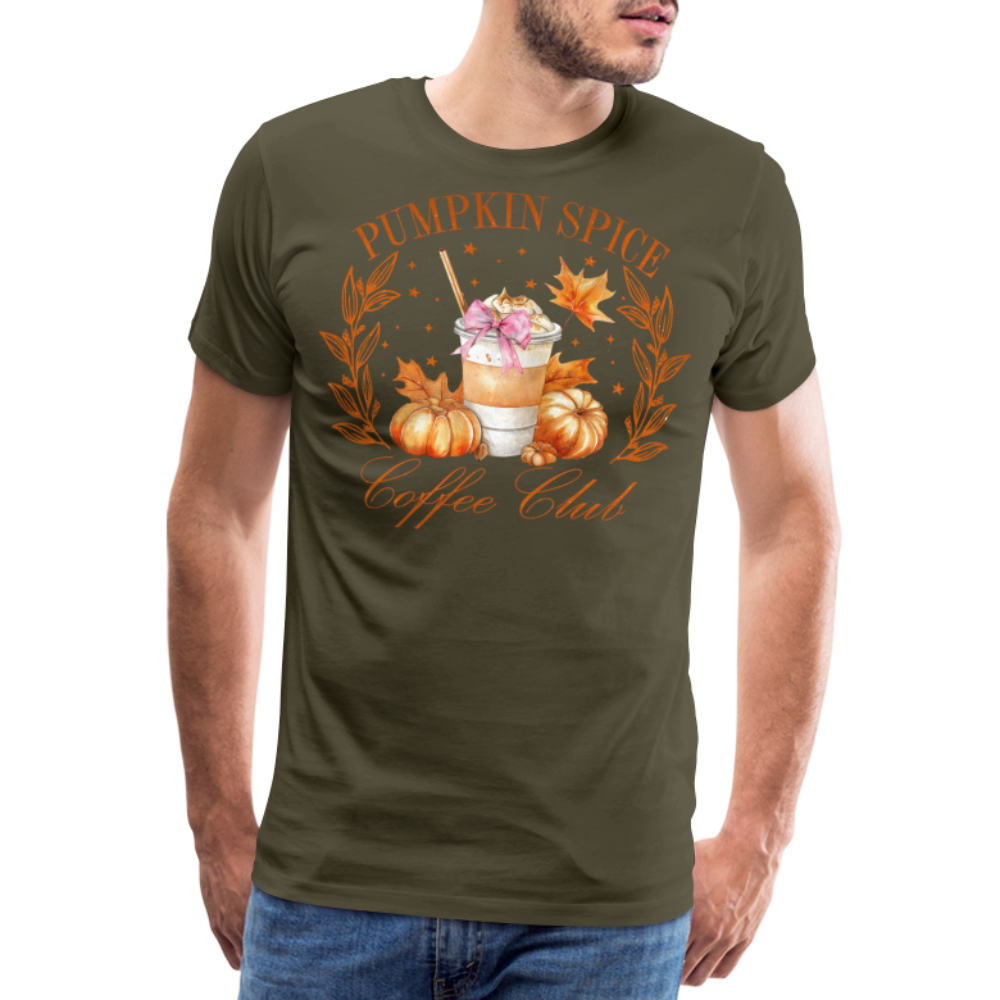 PUMPKIN SPICE Halloween Horror Premium T-Shirt Herren - Khaki