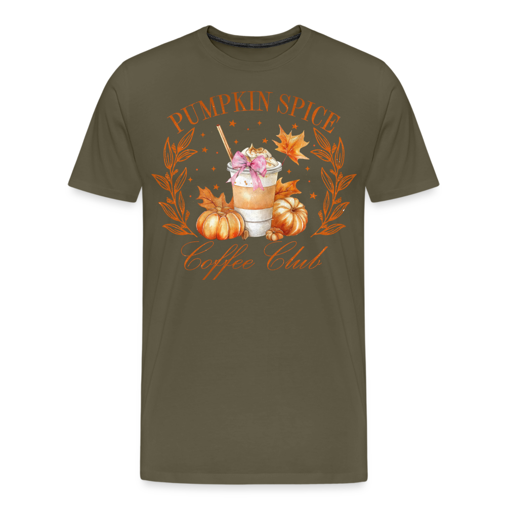 PUMPKIN SPICE Halloween Horror Premium T-Shirt Herren - Khaki