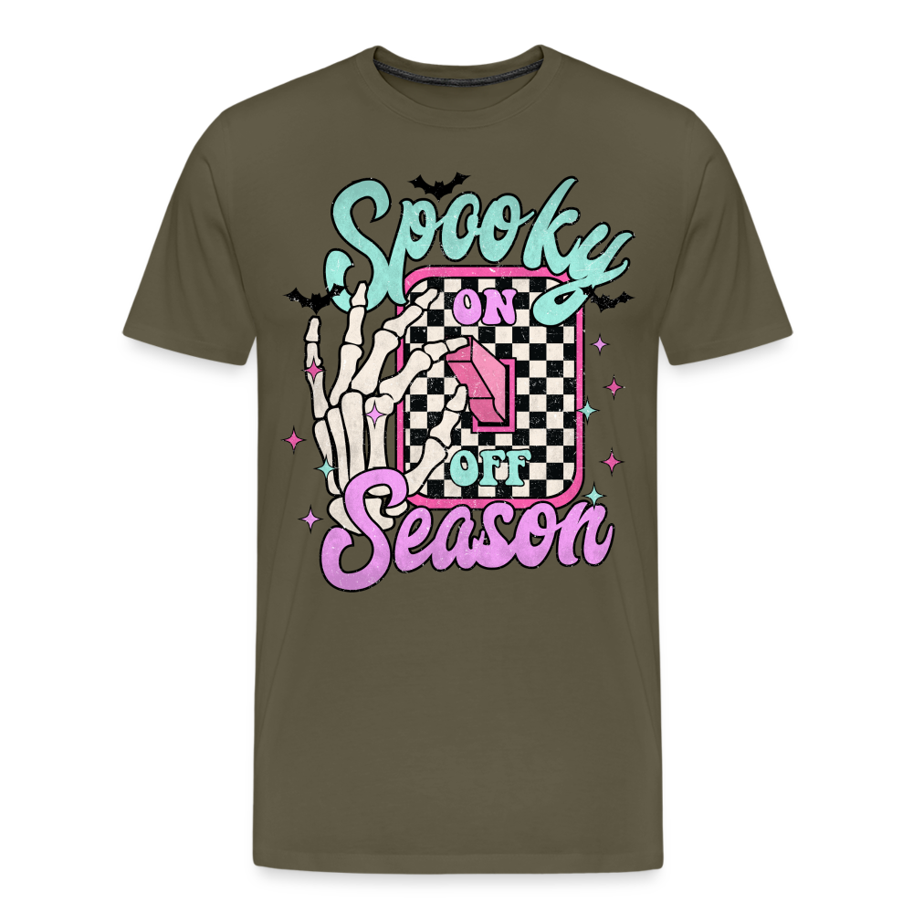 Spooky Season Halloween Horror Premium T-Shirt Herren - Khaki