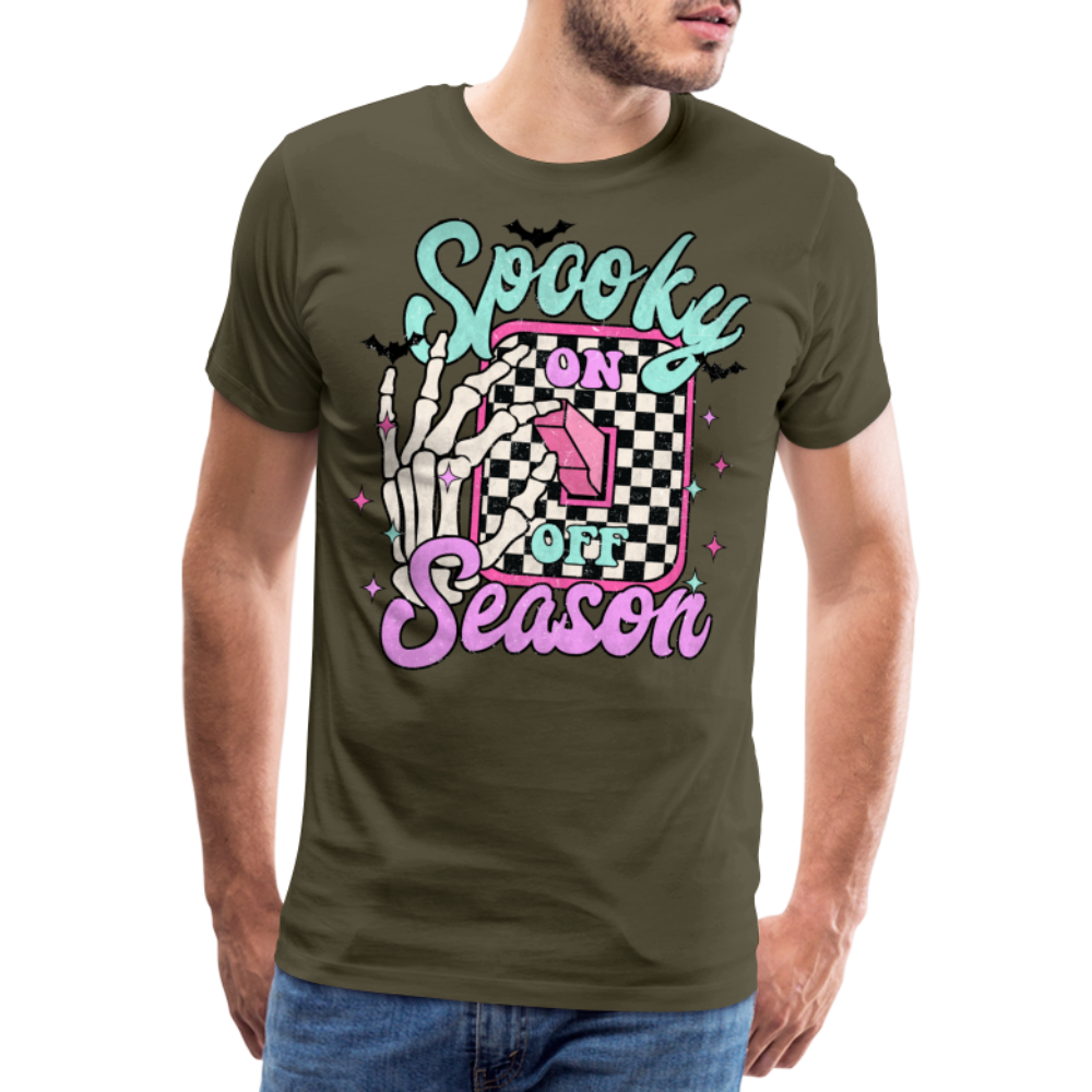 Spooky Season Halloween Horror Premium T-Shirt Herren - Khaki