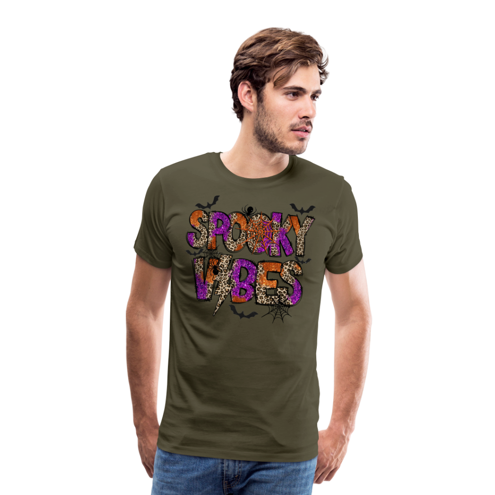 SPOOKYVIBES Halloween Horror Premium T-Shirt Herren - Khaki