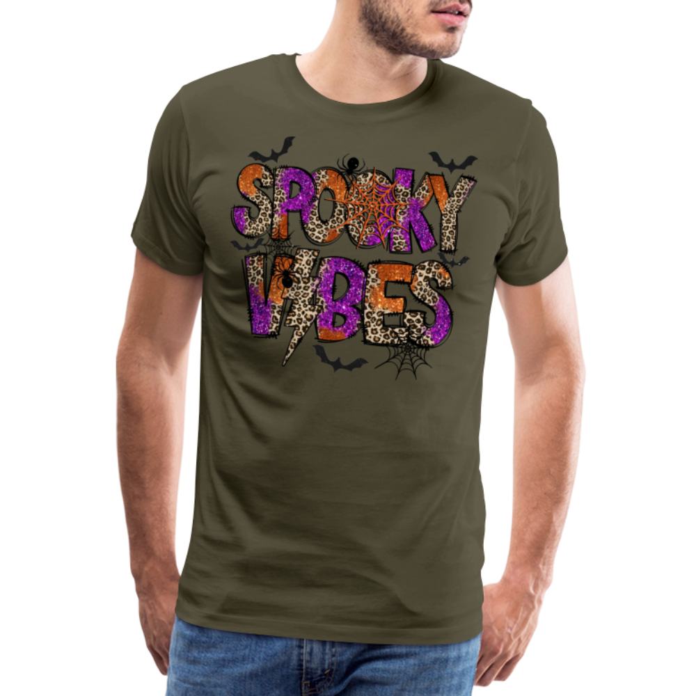 SPOOKYVIBES Halloween Horror Premium T-Shirt Herren - Khaki