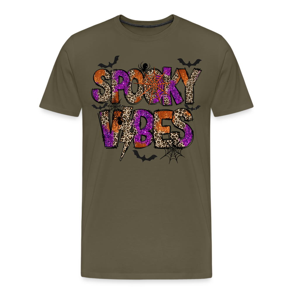 SPOOKYVIBES Halloween Horror Premium T-Shirt Herren - Khaki