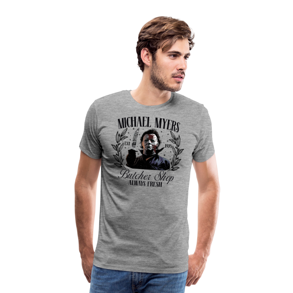 Michael Myers Shop Halloween Horror Premium T-Shirt Herren - Grau meliert