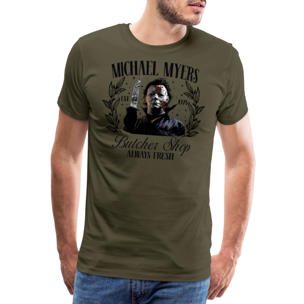 Michael Myers Shop Halloween Horror Premium T-Shirt Herren - Khaki
