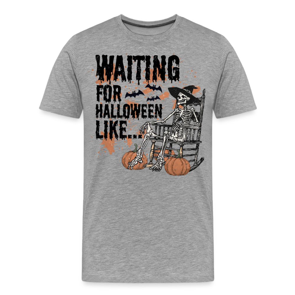 Waiting for Halloween Like Horror Premium T-Shirt Herren - Grau meliert