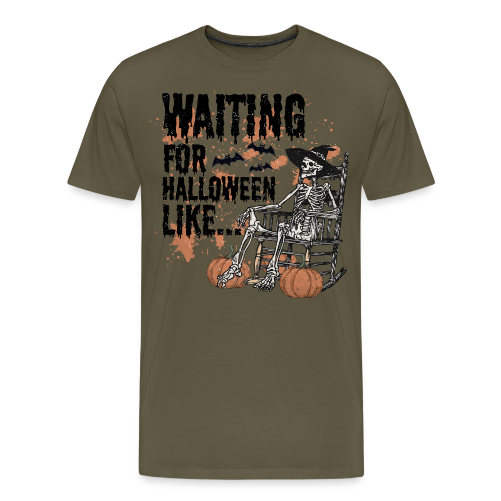 Waiting for Halloween Like Horror Premium T-Shirt Herren - Khaki