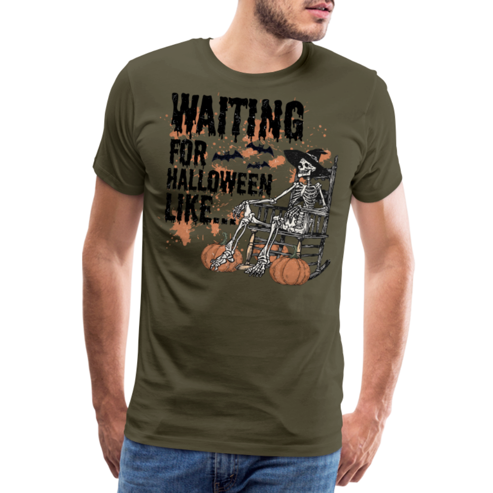 Waiting for Halloween Like Horror Premium T-Shirt Herren - Khaki