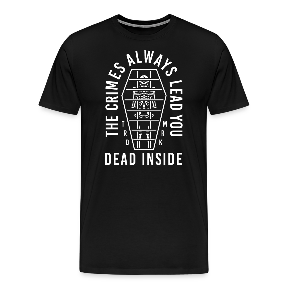 Dead Inside Skull Totenkopf Premium T-Shirt Herren - Schwarz