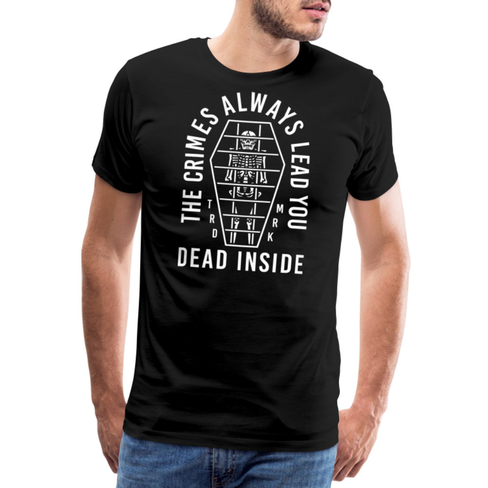 Dead Inside Skull Totenkopf Premium T-Shirt Herren - Schwarz