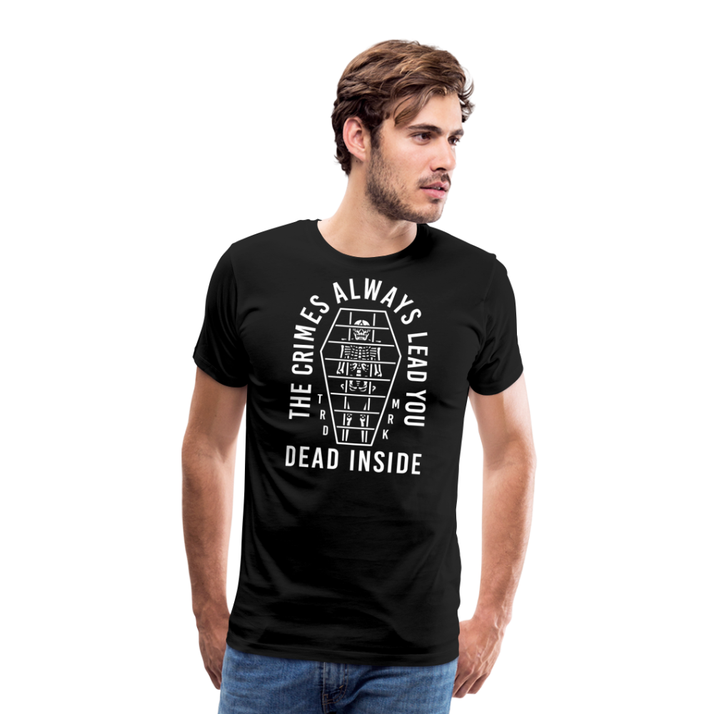 Dead Inside Skull Totenkopf Premium T-Shirt Herren - Schwarz