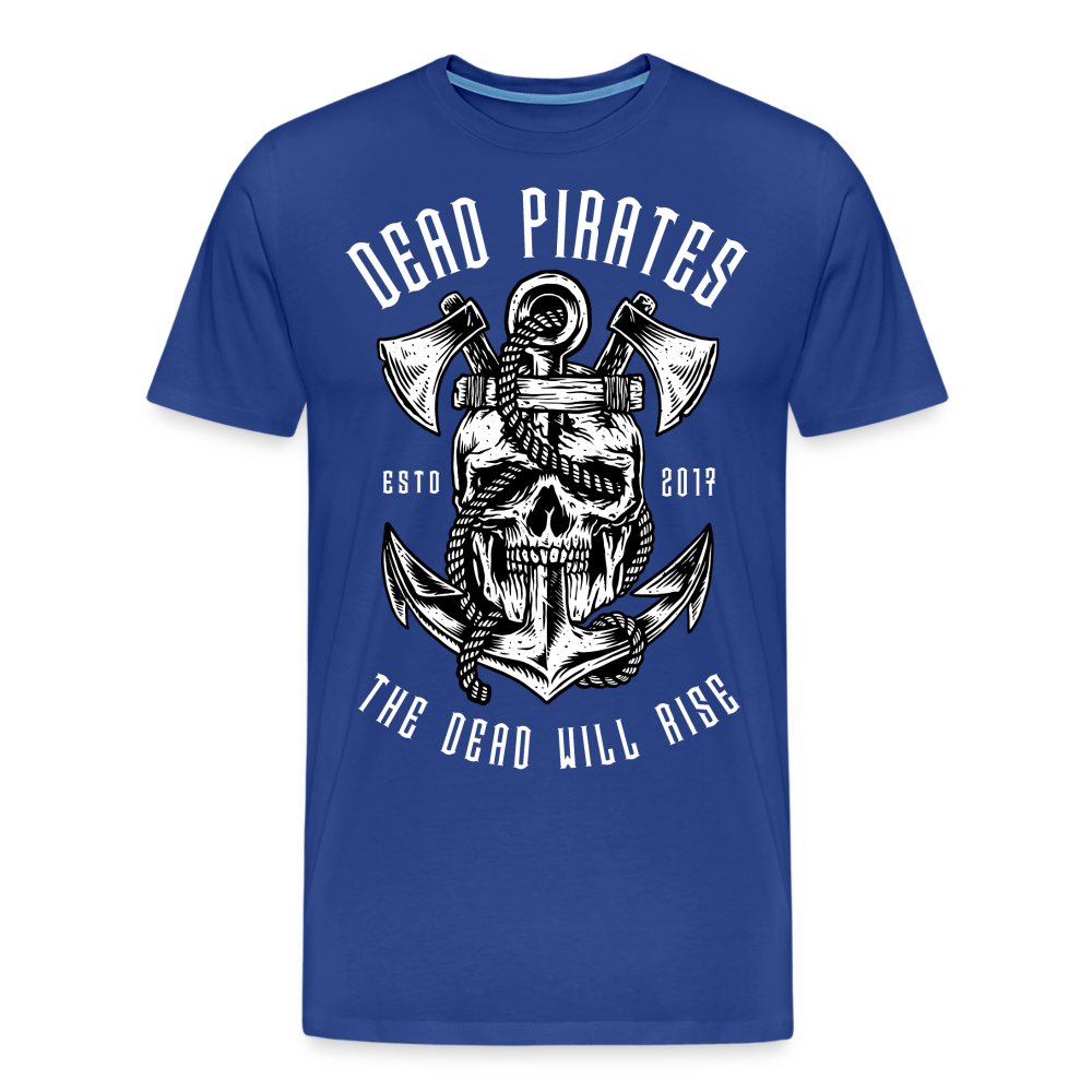 DEAD PIRATES Skull Totenkopf Premium T-Shirt Herren - Königsblau
