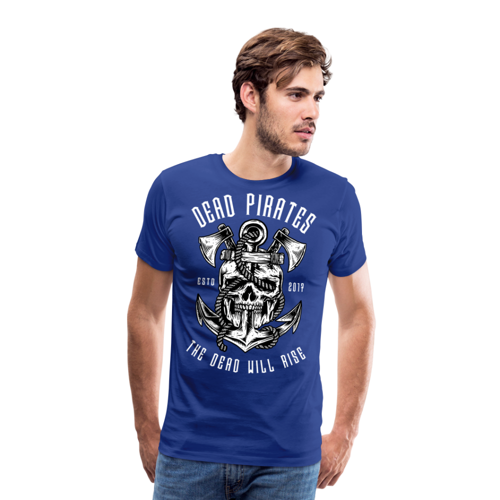 DEAD PIRATES Skull Totenkopf Premium T-Shirt Herren - Königsblau